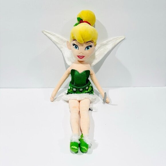 Disney Parks Christmas Holiday Winter Nordic Tinker Bell Plush Doll - Picture 1 of 8